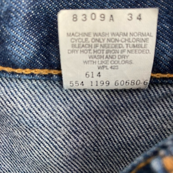 Men’s Levi’s 517 Boot Cut Denim Blue Jeans 42 x 32 - Picture 8 of 8